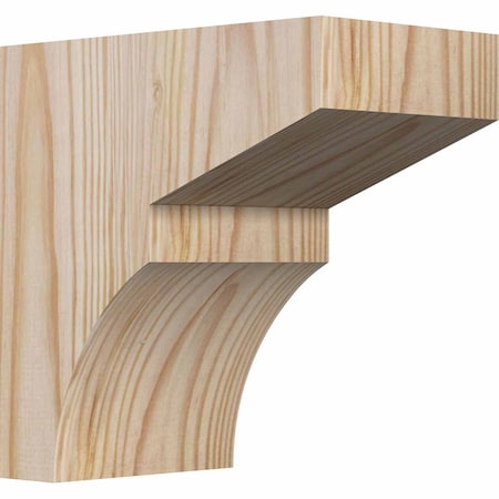 Ekena Millwork Monterey Smooth Corbel, Douglas Fir, 3 1/2"W x 6"D x 6"H COR04X06X06MON00SDF